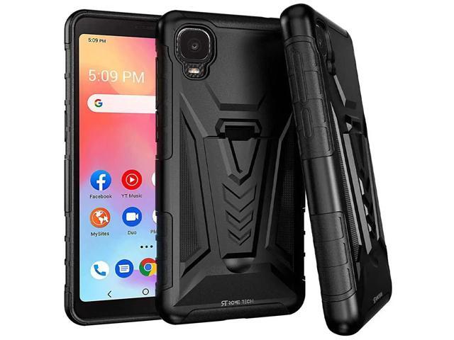 Rome Tech For TCL A3 / TCL A30 / TCL Ion Z Dual-Layer Holster Case w/Kickstand