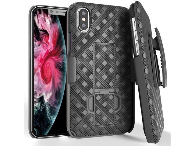 Rome Tech For Apple iPhone Xs Max Belt Clip Holster Phone Case