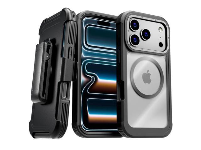 Rome Tech Defender Case for iPhone 17 Pro Max / 17 Pro / 17 Air, Heavy-Duty Shockproof Cover with MagSafe, 360 Swivel Belt Clip Holster & Kickstand...