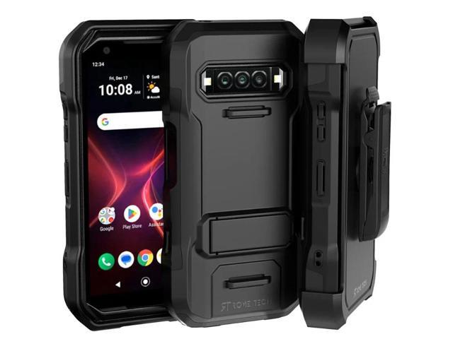 Rome Tech For Kyocera DuraForce Pro 3 E7200 Rugged Dual-Layer Holster Case with Strap