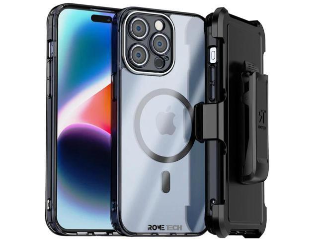 Rome Tech For Apple iPhone 15 Pro Max Belt Clip Holster Phone Case with Magsafe