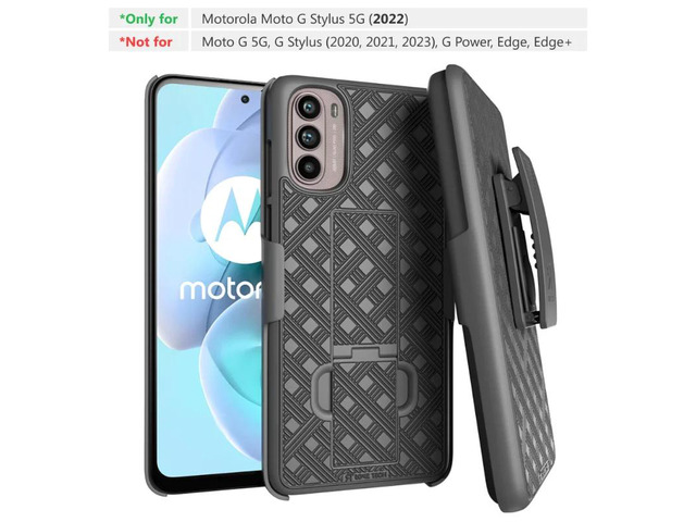 Rome Tech For Motorola Moto G Stylus 5G (2022) Belt Clip Holster Phone Case