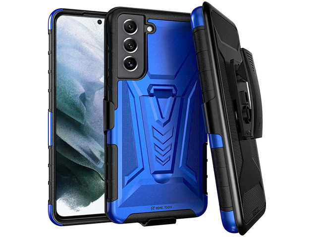 Rome Tech For Samsung Galaxy S22 Plus Dual-Layer Holster Case with Kickstand