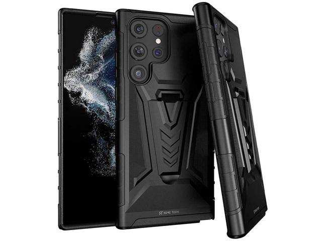 Samsung Galaxy S22 Ultra Dual-Layer Holster Case with Kickstand