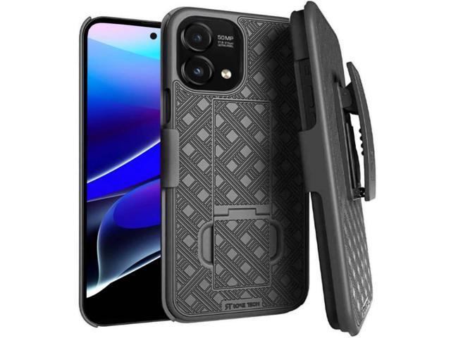 Motorola Moto G Stylus 5G 6.5' (2023) Rome Tech Shell Holster Combo Case - Black