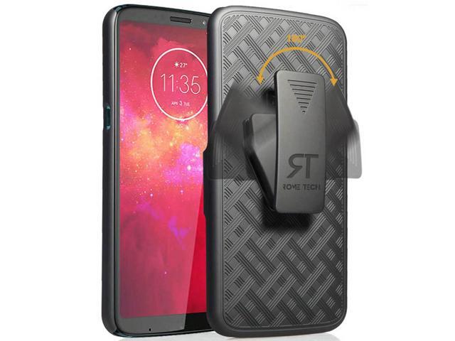 Rome Tech For Motorola Moto Z3 / Moto Z3 Play Belt Clip Holster Phone Case