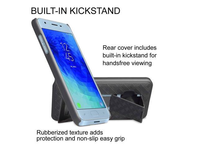 Samsung Galaxy J3 5.0' (3rd 2018) Rome Tech Shell Holster Combo Case - Black