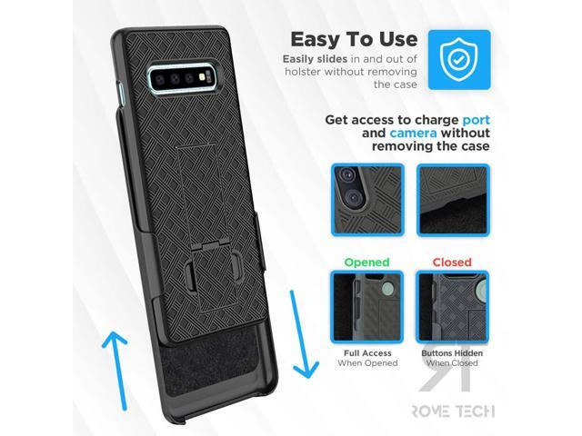 Samsung Galaxy S10 6.1' (2019) Rome Tech Shell Holster Combo Case - Black