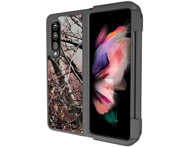 Samsung Galaxy Z Fold3 5G 7.6 (2021) Rome Tech Shell Holster Combo Case (Pen Edition) - Camo Tree