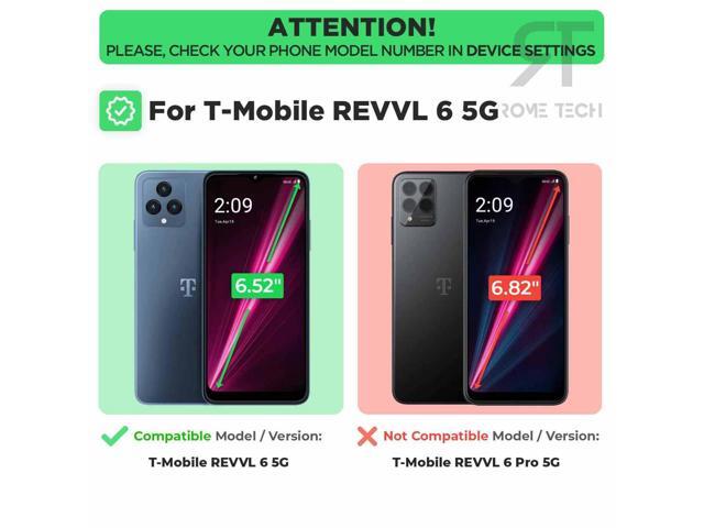 T-Mobile REVVL 6 5G 6.52' (2022) Rome Tech Shell Holster Combo Case - Black