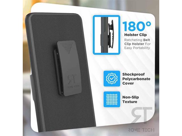 T-Mobile REVVL 6 5G 6.52' (2022) Rome Tech Shell Holster Combo Case - Black