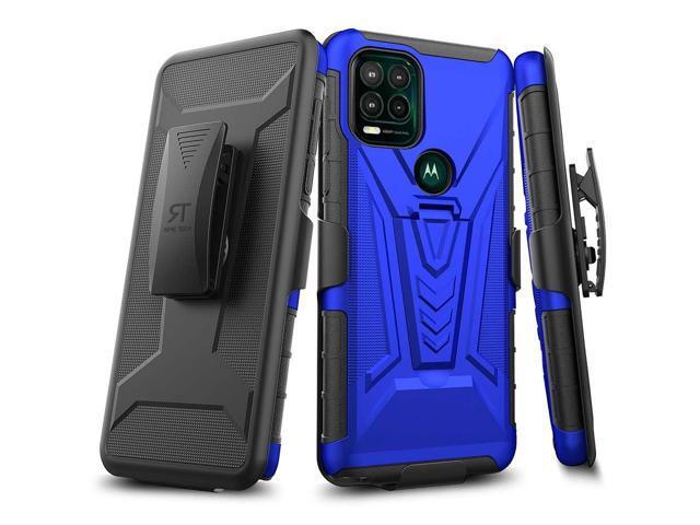 Motorola Moto G Stylus 5G 6.8' (2021) Rome Tech Dual-Layer Holster Case - Blue