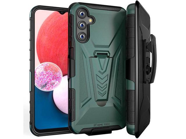 Samsung Galaxy A14 5G 6.8' (2022) Rome Tech Dual-Layer Holster Case - Dark Green / Teal