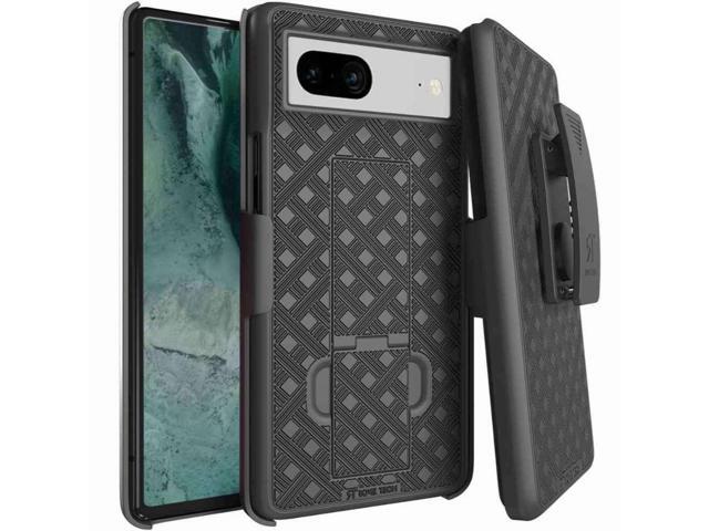 Google Pixel 7A 6.1' (2023) Rome Tech Shell Holster Combo Case - Black