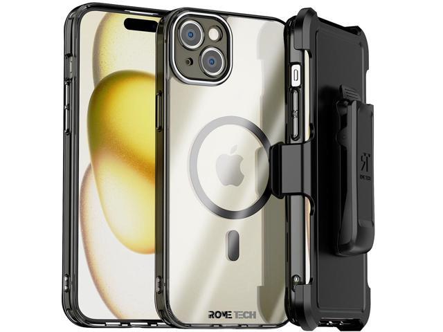 Apple iPhone 15 (2023) Rome Tech Clarity Holster Case w/Magsafe - Black