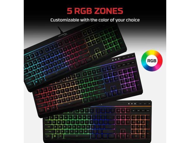 HyperX - Alloy Core Full-size Wired Gaming Membrane Keyboard with RGB Lighting - Black - image 7
