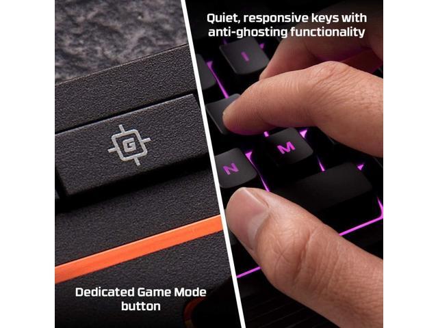 HyperX - Alloy Core Full-size Wired Gaming Membrane Keyboard with RGB Lighting - Black - image 9