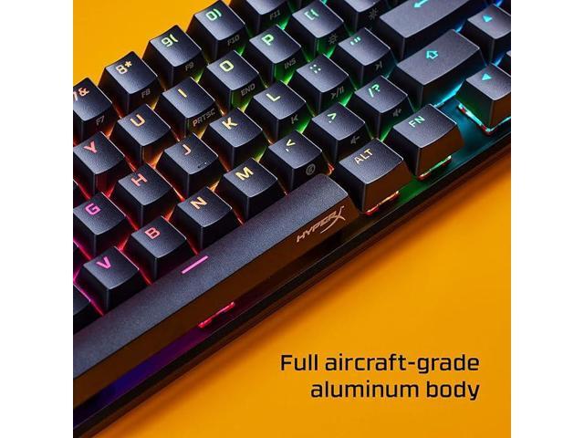 HyperX - Alloy Origins 65% Compact Wired Mechanical Red Linear Switch Gaming Keyboard with RGB Lighting - Black - image 9