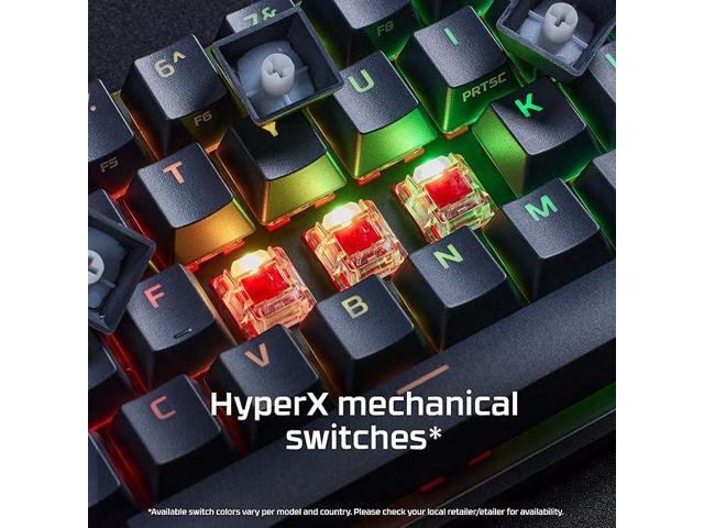 HyperX - Alloy Origins 65% Compact Wired Mechanical Red Linear Switch Gaming Keyboard with RGB Lighting - Black - image 10