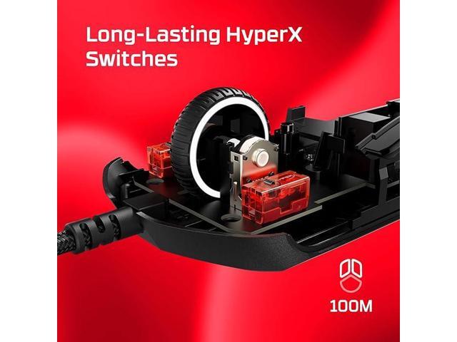 HyperX - Pulsefire Haste 2 Lightweight Wired Optical Gaming Mouse with RGB Lighting - Wired - Black - image 6