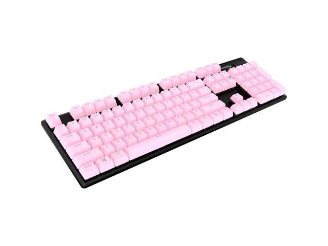 HyperX PBT Keycaps Full Key Set Double Shot English US Layout 104 Keys Pink