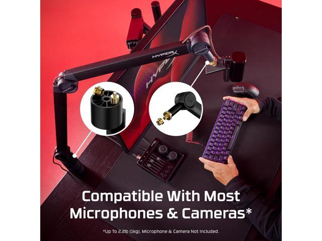 HyperX Caster Microphone Camera Arm Tool-less Adjustment Holder, 786H6AA