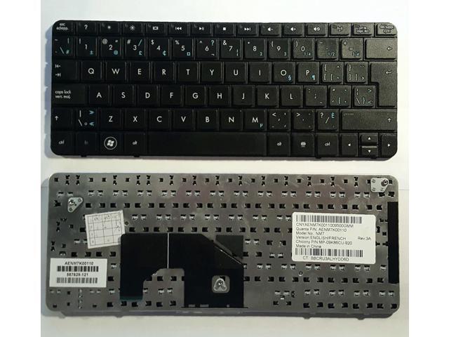 New HP Compaq Mini 210 Mini 210 Series French Canadian Keyboard 587829-121 AENM7K00110