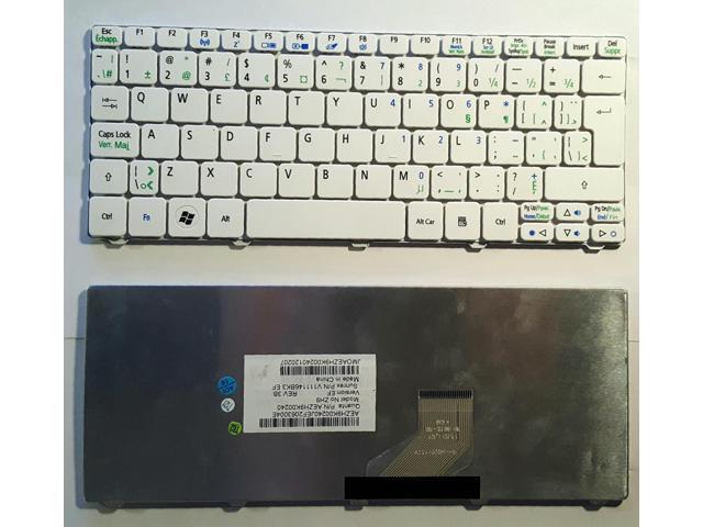 New Acer Aspire One D255 D255E D257 D260 White Canadian Bilingual Keyboard V111102BK3EF
