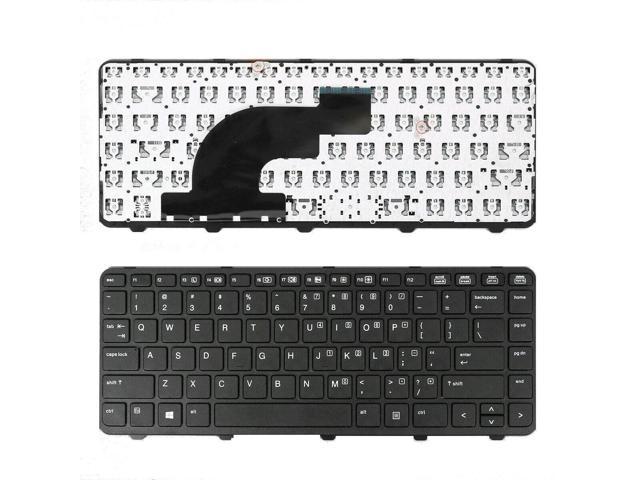 New HP ProBook 430 440 445 G2 English Keyboard With frame 738687-001
