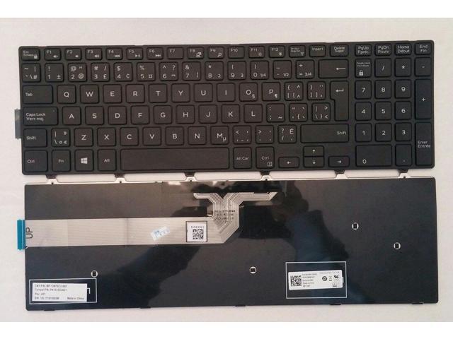 New Dell Latitude 3550 3560 3570 Canadian Bilingual Keyboard non-backlit