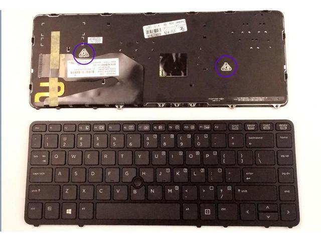 New HP Elitebook G2 740 745 750 755 840 850 Keyboard US Backlit Black