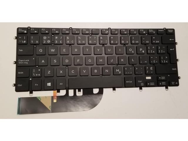 Dell XPS 15-9550 Canadian Bilingual Backlit Keyboard 0F6N3V DLM14L26CUJ442