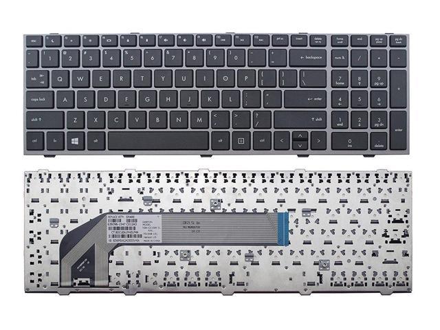 New HP ProBook 4540 4540S 4545 4545S Keyboard with Silver Frame 701548-151 NSK-CC1SW