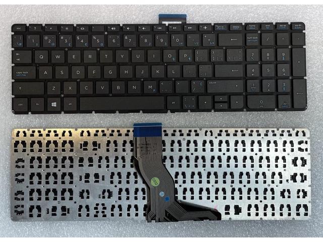 New HP Pavilion 15-ab Canadian Bilingual keyboard NON backlit Black