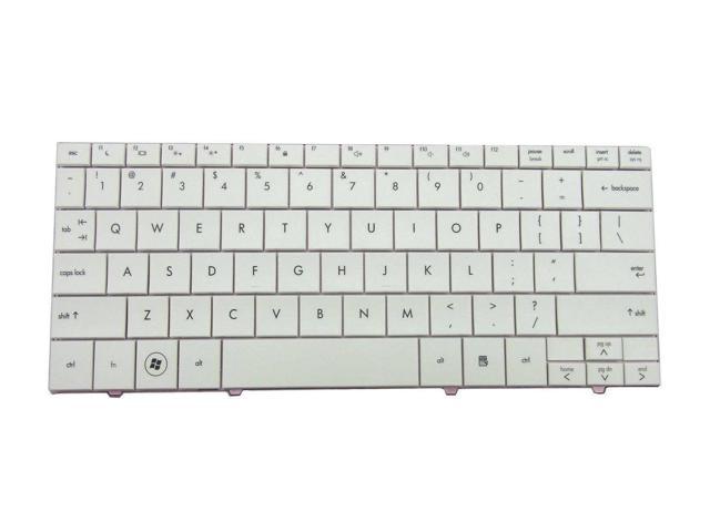 New HP Mini 110 White US English Keyboard 537753-001 537953-001