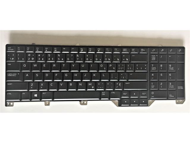New Dell Alienware 17 R5 Bilingual Canadian CA RBG Backlit Keyboard 44RC9 044RC9