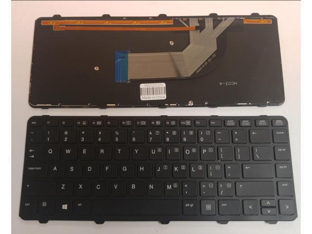 New HP ProBook 430 440 445 G2 English Keyboard With frame Backlit 767470-001