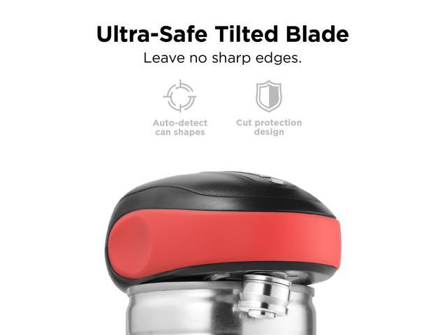 Kitchen Mama One-To-Go Electric Can Opener: Open Cans with One Press- Auto Detect Any Can Shapes, Auto-Stop As Task Completes, No Sharp Edge, Handy...
