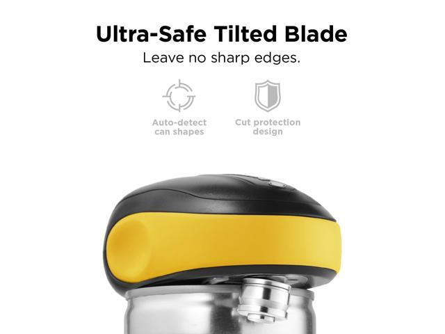 Kitchen Mama One-To-Go Electric Can Opener: Open Cans with One Press- Auto Detect Any Can Shapes, Auto-Stop As Task Completes, No Sharp Edge, Handy...