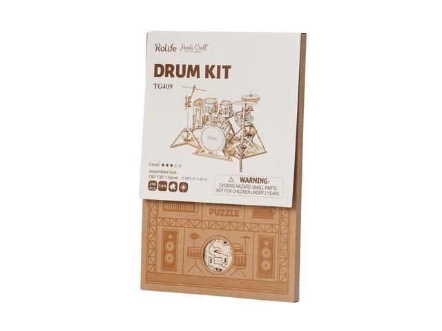 DIY 3D Puzzle 2 Pack - Drum Kit and Electric Guitar