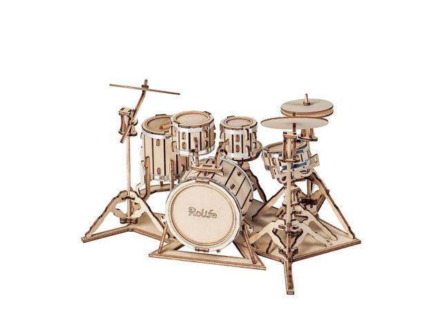 DIY 3D Puzzle 2 Pack - Drum Kit and Electric Guitar