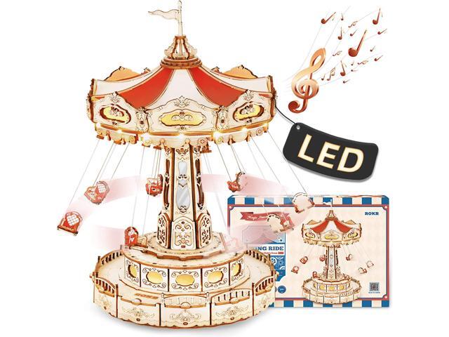 DIY 3D Electro Mechanical Puzzle - Swing Ride 289 Pcs