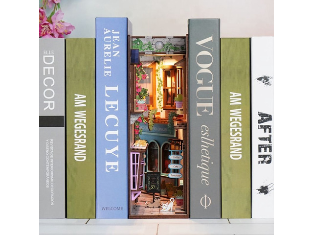 DIY 3D Book Nook Kit Island of Love Cafe 83pcs