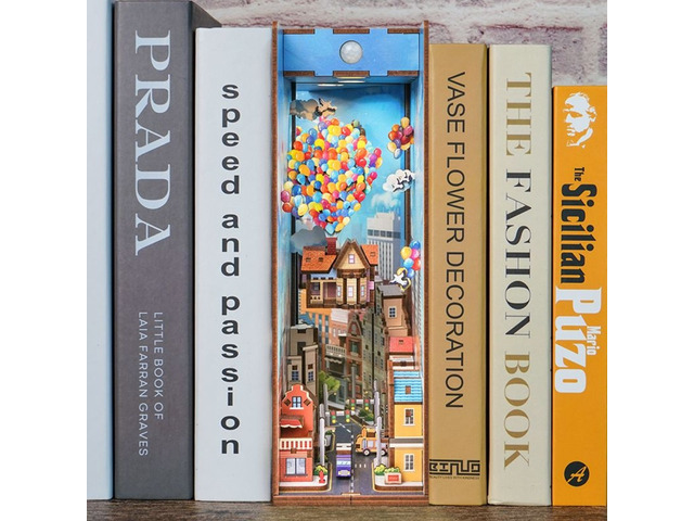 DIY 3D Book Nook Kit Travel with the Wind 143pcs