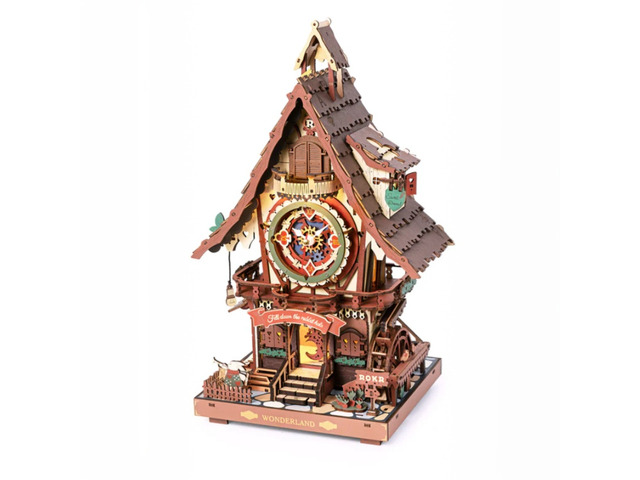 DIY 3D Moving Gears Puzzle - Cuckoo Clock - 435pcs
