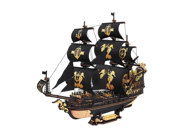 3D Puzzle Pirate Ship Seahorse 603pcs DIY