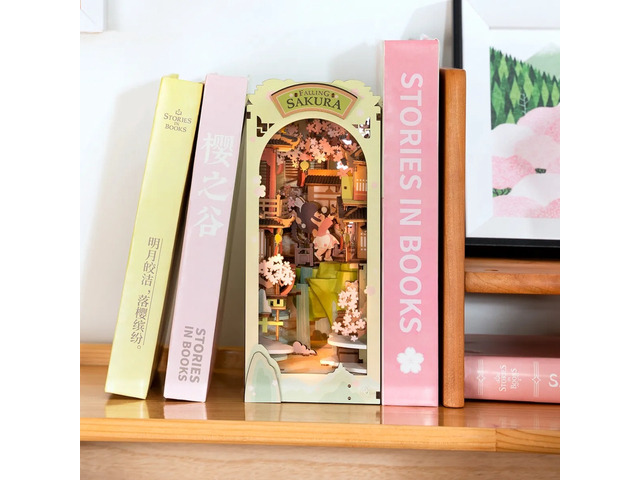 DIY 3D Book Nook Kit Falling Sakura 340pcs