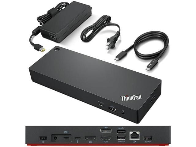 Lenovo ThinkPad Universal Thunderbolt 4 Dock, 4 Displays, Dynamic Power Charging up to 100W, Black