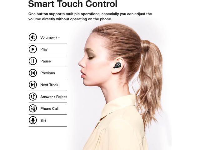 X9 Wireless Earbuds Bluetooth 5.3 Headphones Waterproof Stereo Earphones in Ear Touch Control with Microphone Headset with Deep Bass for Sport,...