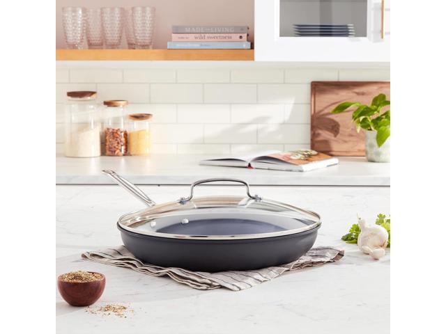 Cuisinart 12-Inch Skillet, Nonstick-Hard-Anodized with Glass Cover, 622-30GP1